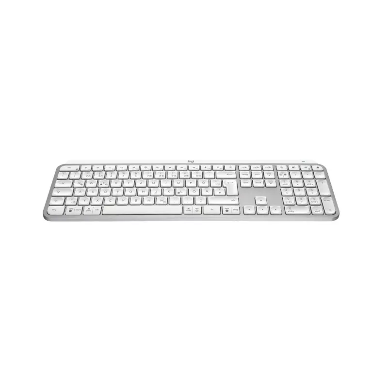 Keyboard Logitech MX Keys S Universal RF Wireless + Bluetooth QWERTZ German Aluminium White
