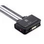 LevelOne 2-Port USB DVI-D Single Link Cable KVM Switch, audio support