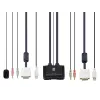 LevelOne 2-Port USB DVI-D Single Link Cable KVM Switch, audio support