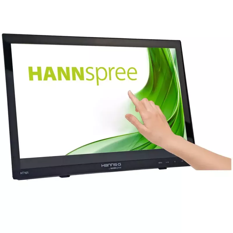 Hannspree HT161HNB computer monitor 39.6 cm (15.6 inch) 1366 x 768 pixels HD LED Touchscreen Tabletop Black