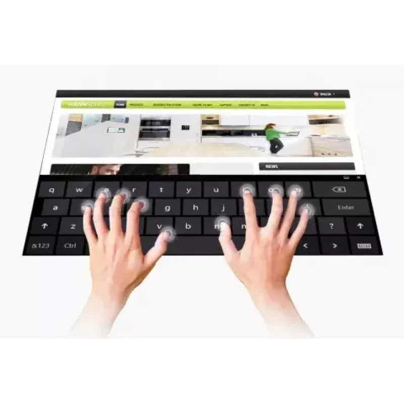 Hannspree HT161HNB computer monitor 39.6 cm (15.6 inch) 1366 x 768 pixels HD LED Touchscreen Tabletop Black