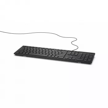 DELL Wired Keyboard - KB216 - German (QWERTZ) - Black, Full-size (100%), Wired, USB, QWERTZ, Black