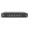 DIGITUS Patch panel CAT6 8-ports Shielded Black 10in