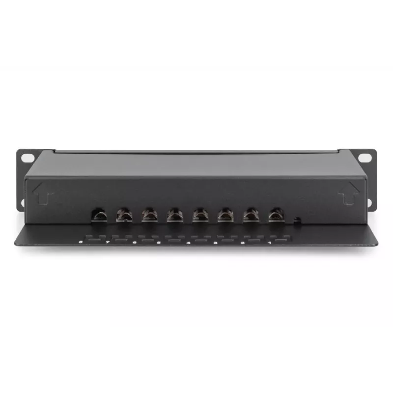 DIGITUS Patch panel CAT6 8-ports Shielded Black 10in