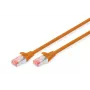 DIGITUS Patch cable - CAT6 - S/FTP - Snagless - Cu - 50cm - orange
