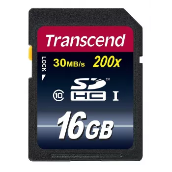 Flash Memory Transcend 16GB SDHC Class 10 TS16GSDHC10