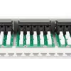 DIGITUS CAT 3 ISDN Patch Panel, unshielded 50-port RJ45, 8P4C, LSA, 1U, rack mount, color grey RAL 7035