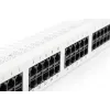 DIGITUS CAT 3 ISDN Patch Panel, unshielded 50-port RJ45, 8P4C, LSA, 1U, rack mount, color grey RAL 7035