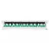 DIGITUS CAT 3 ISDN Patch Panel, unshielded 25-port RJ45, 8P4C, LSA, 1U, rack mount, color grey RAL 7035