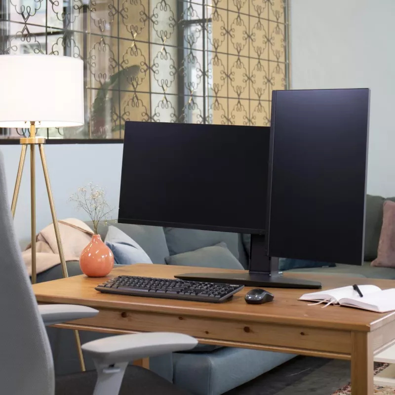 Dual Monitor Lift Stand Ergotron Neo Flex 62.2 cm Black
