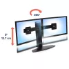 Dual Monitor Lift Stand Ergotron Neo Flex 62.2 cm Black
