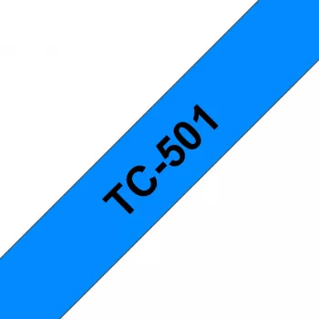 Brother Labelling Tape 12mm, Black on blue, TC, Black, Japan, 5 year(s), Brother