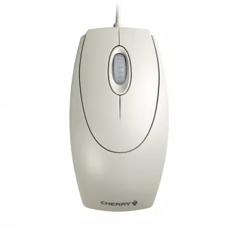 CHERRY WHEELMOUSE OPTICAL Corded Mouse, Light Grey, PS2/USB