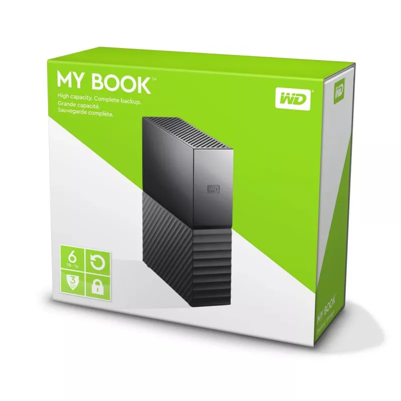 WESTERN DIGITAL Hard Drive - My Book - 6TB - USB-A 3.2 Gen 1