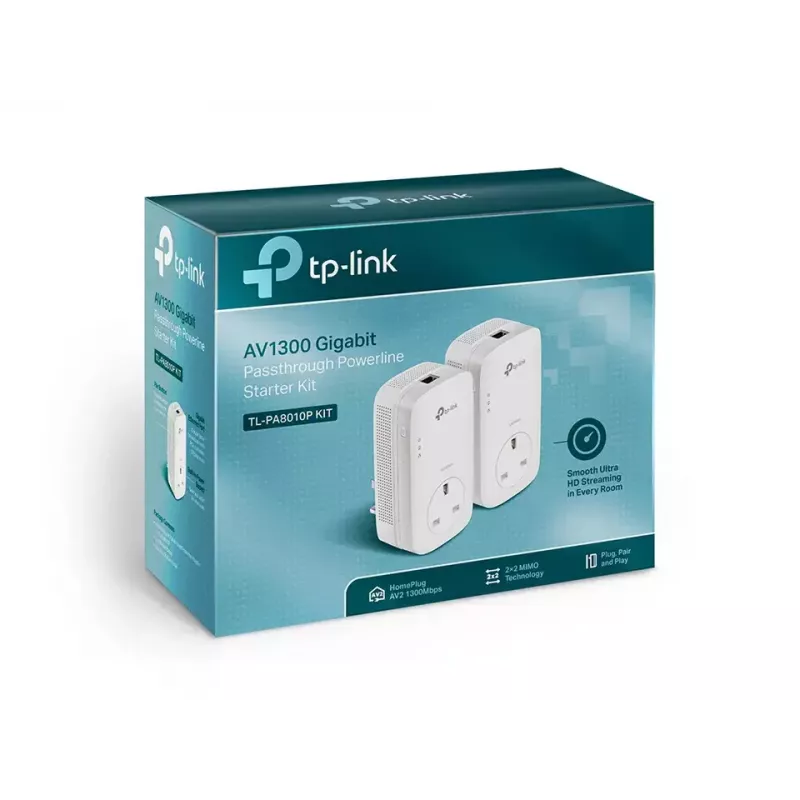 TP-Link TL-PA8010P KIT PowerLine network adapter 1300 Mbit/s Ethernet LAN White 2 pc(s)