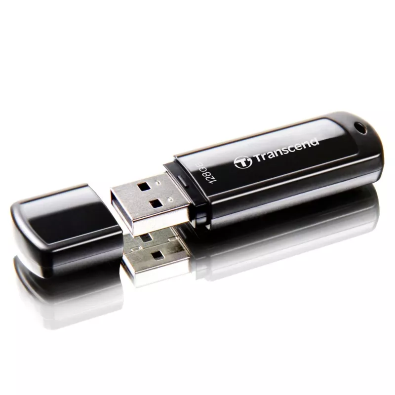 TRANSCEND Jetflash 700 - 128GB USB Stick - USB 3.0 - Black