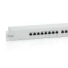 Equip 24-Port Cat.6 Shielded Patch Panel, Light Grey