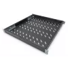 DIGITUS 1U fixed shelf, for 800 mm depth cabinets adjustable, 500 mm depth, color black (RAL 9005)