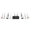 LevelOne 2-Port USB VGA Cable KVM Switch, audio support, 2048 x 1536 pixels, Black