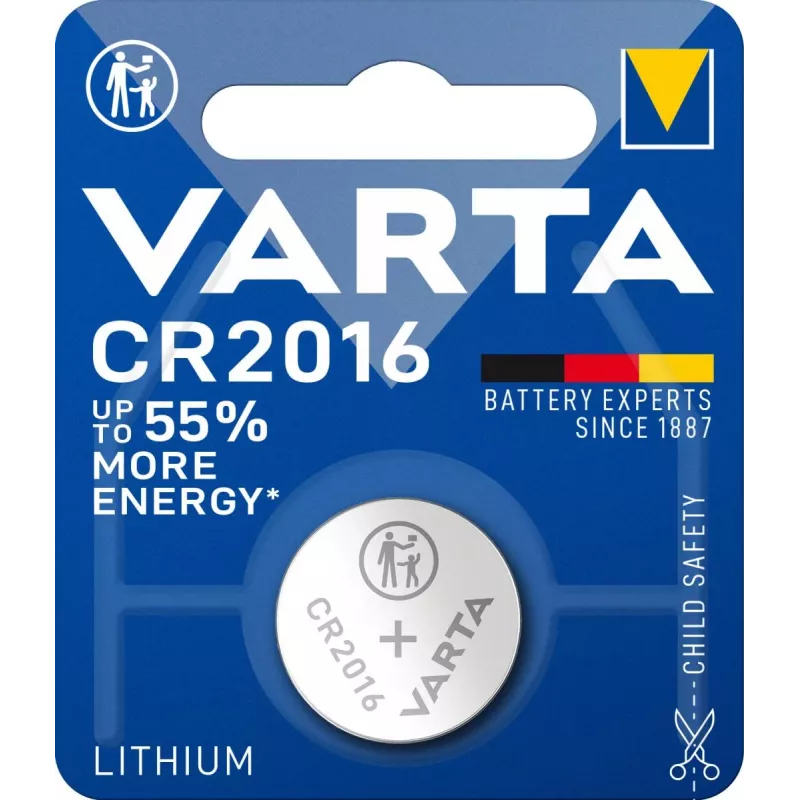 Single-use battery Varta CR2016 V 1-BL (6016)