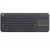 LOGITECH Wireless Touch Keyboard K400 Plus - Black - Qwerty Dutch