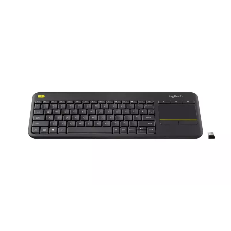 LOGITECH Wireless Touch Keyboard K400 Plus - Black - Qwerty Dutch