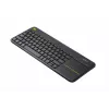 LOGITECH Wireless Touch Keyboard K400 Plus - Black - Qwerty Dutch