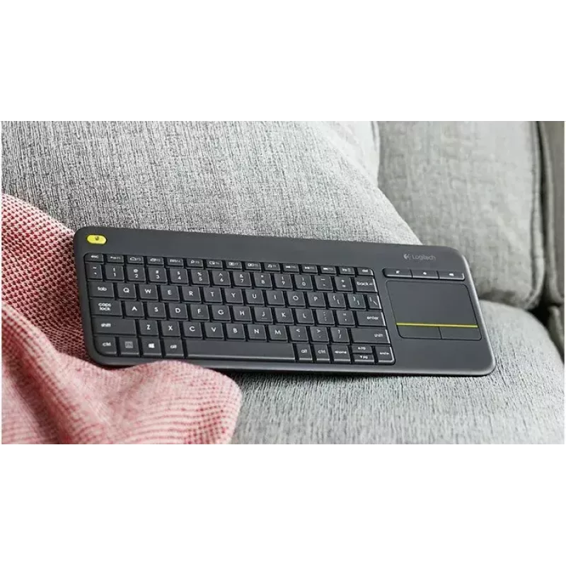 LOGITECH Wireless Touch Keyboard K400 Plus - Black - Qwerty Dutch