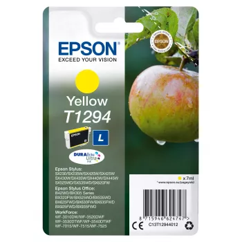 Epson Apple Singlepack Yellow T1294 DURABrite Ultra Ink, Yellow, Pigment-based ink, 7 ml, 1 pc(s), 616 pages