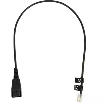 Telephone cable Jabra 8800-00-01 QD RJ10 0.5 m Black