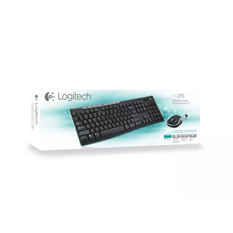 LOGITECH Wireless Desktop Mk270 - Qwerty UK