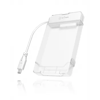 ICY BOX IB-AC703-C HDD/SSD enclosure Translucent, White 2.5 inch