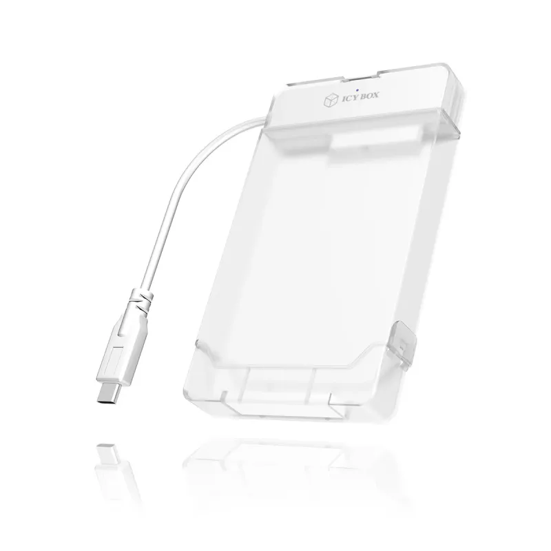 ICY BOX IB-AC703-C HDD/SSD enclosure Translucent, White 2.5 inch