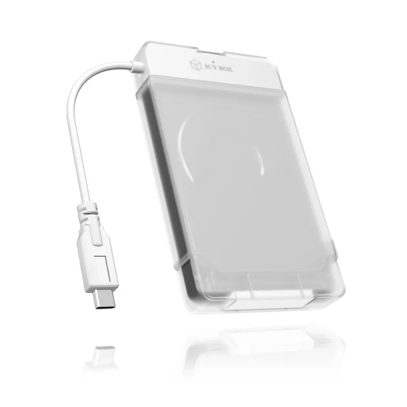 ICY BOX IB-AC703-C HDD/SSD enclosure Translucent, White 2.5 inch