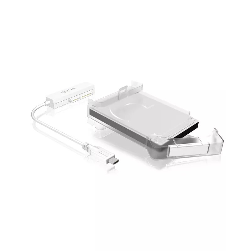 ICY BOX IB-AC703-C HDD/SSD enclosure Translucent, White 2.5 inch