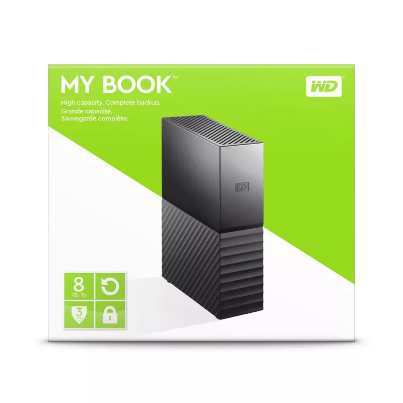 WESTERN DIGITAL Hard Drive - My Book - 8TB - USB-A 3.2 Gen 1