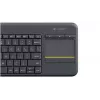 LOGITECH Wireless Touch Keyboard K400 Plus - Black - Qwertzu German