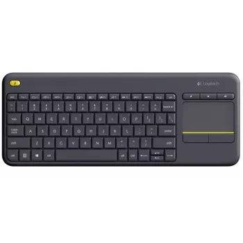 LOGITECH Wireless Touch Keyboard K400 Plus - Black - Qwertzu German