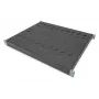 DIGITUS DN-97645 1U Fixed Rack Shelf, 50 kg Load, Adjustable 350-550 mm Depth, Black RAL 9005