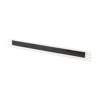DIGITUS 1U cable brush management panel 44x483x11 mm, brush size 27x423 mm, color grey (RAL 7035)