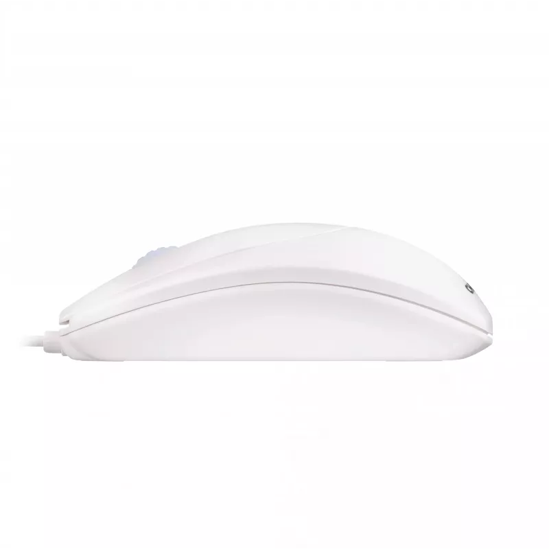 CHERRY WHEELMOUSE OPTICAL Corded Mouse, Pale Grey, PS2/USB, Ambidextrous, Optical, USB Type-A, 1000 DPI, White