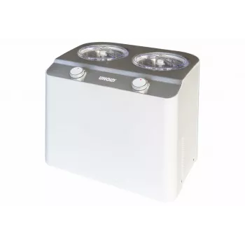 Unold Doppio Compressor ice cream maker 2.4 L 250 W Satin steel, White