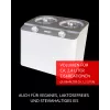 Unold Doppio Compressor ice cream maker 2.4 L 250 W Satin steel, White