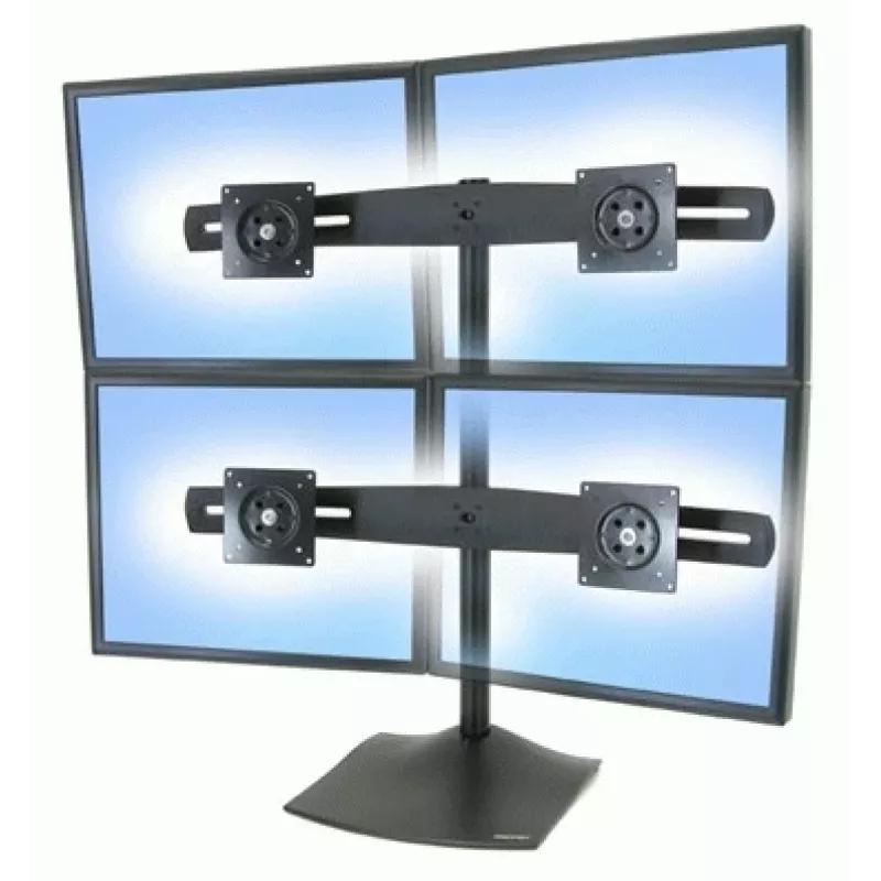 Monitor Desk Stand Ergotron DS Series DS100 Quad 61 cm Black