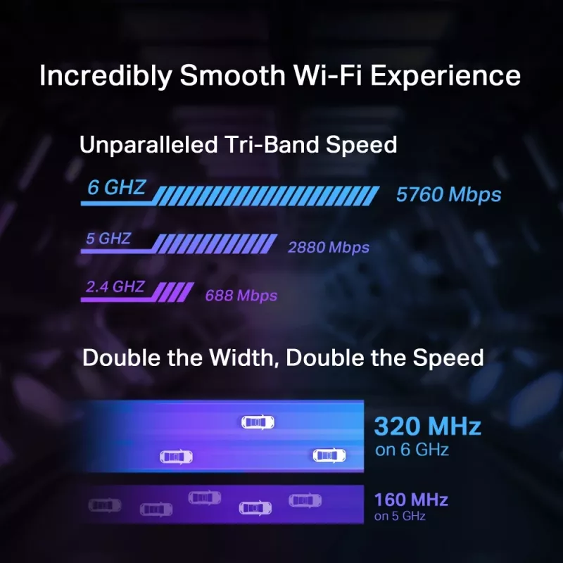 TP-Link Archer BE9300 Wi-Fi 7 Bluetooth 5.4 PCIe Adapter, Internal, Wireless, PCI Express, WLAN / Bluetooth, 9300 Mbit/s, Black