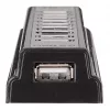 Manhattan USB-A 10-Port Desktop Hub, 10x USB-A Ports, 480 Mbps (USB 2.0), Powered via USB or external power supply (not included) for increased power to connected devices