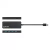 Manhattan USB-A 4-Port Hub, 4x USB-A Ports, 5 Gbps (USB 3.2 Gen1 aka USB 3.0), USB powered (no external power supply required), Equivalent to ST4300PBU3 & ST4300MINU3B
