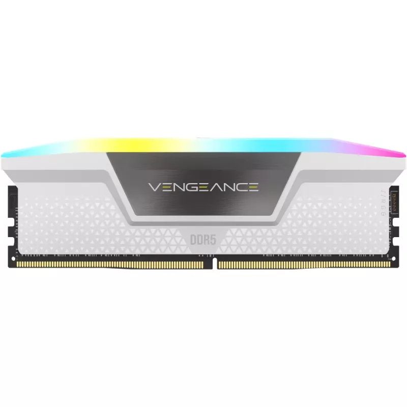 CORSAIR Memory 32GB DDR5 (2x16gb) Dram 6000mt/s CL30 Memory Kit Vengeance RGB - White