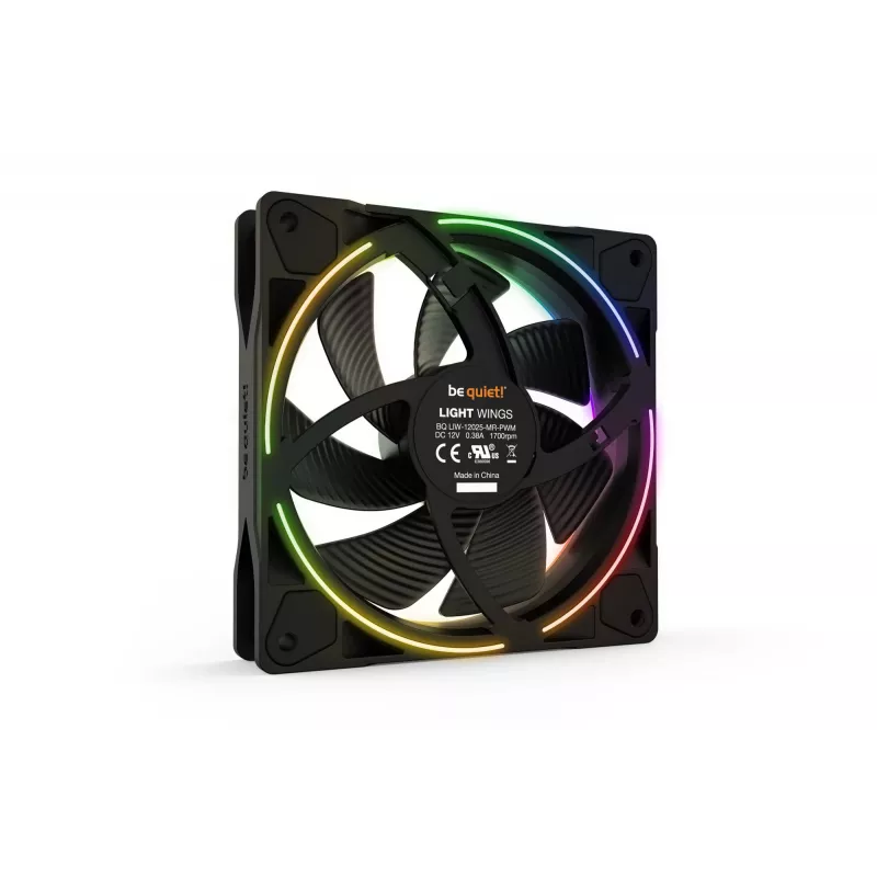 be quiet Light Wings 120mm ARGB PWM Fan Black 3 Pack