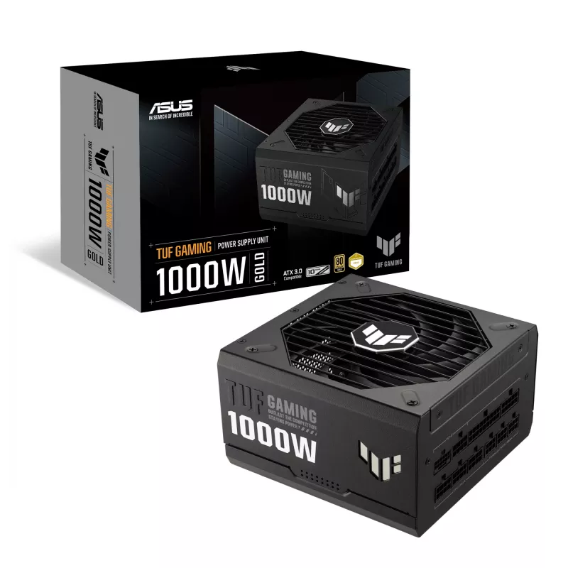 Power supply unit ASUS TUF Gaming 1000W Gold ATX 3.1 1000 W 80 PLUS Gold fully-modular black, 135 mm fan